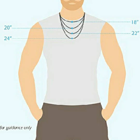 MEN'S STERLING SILVER CHAIN NECKLACE - Picture 5 of 6